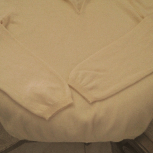 BNWOT 100% 2 PLY CASHMERE SWEATER BY CHARTER CLUB YELLOW PULLOVER SZ.XL LUXURIOU - Picture 3 of 10